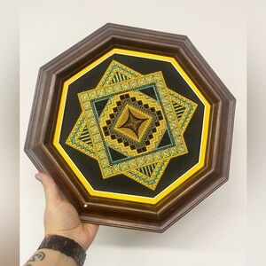 Framed Needlepoint Stitch wall art